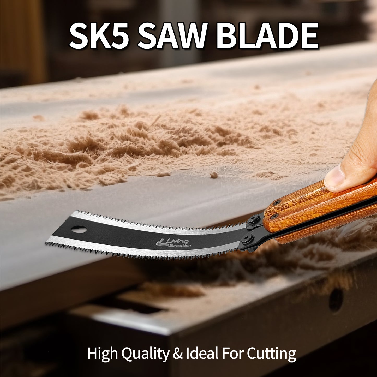 Japanese Hand Saw Hard Pull Saw Foldable SK5 Blade with Gift Box