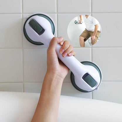 2PCS Suction Grab Rail Shower Support Handle Heavy Duty Grab Bar for Bathtubs and Showers Non-Slip Grip Handrail for Elderly