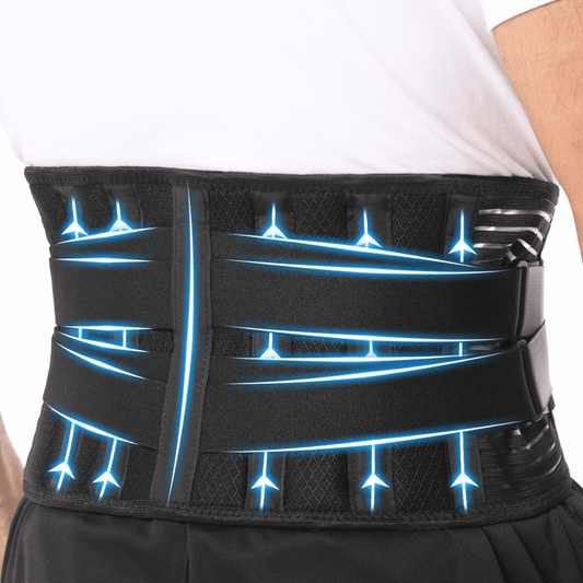 Back Braces for Lower Back Pain Relief with 6 Stays, Breathable Back Support Belt for Men/Women for Work